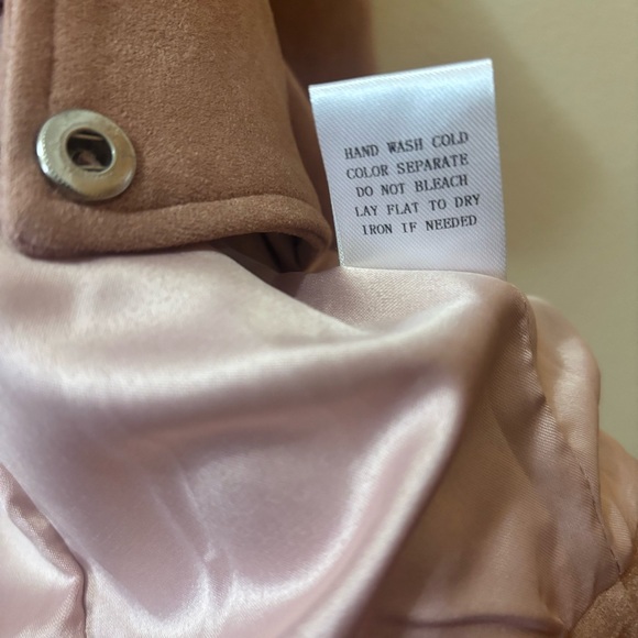 Kittenish Blush Faux Suede Like Jacket-NWT - Picture 7 of 11